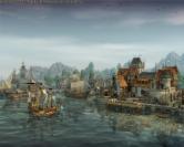 Dies ist der Hafen Lord Northburghs, der Sie zu Beginn stets mit einem Flaggschiff ausstattet. Im Spielverlauf gibt er hilfreiche Ratschläge und bietet Ihnen Minimissionen an.