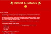 1982: Die erste Internet Cola-Maschine stand im ehemaligen Wissenschafts-Saal in der Carnegie-Mellon-Universität. Mitarbeiter konnten via Internet den Status des Automaten abrufen. Später gab es ähnliche Programme für Kaffee- und Süßwaren-Automaten.