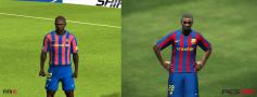 PES 2010 vs. FIFA 10: Hier im Direktvergleich: Abidal.