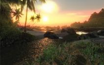 Sonnenuntergang in Crysis.