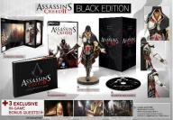 [b]Assassins Creed 2-Black Edition[/b][br]
Anders als die PS 3-Version ist die Assassins Creed 2 Black Edition für rund 70 Euro relativ preiswert zu haben. Die Edition enthält neben dem Spiel, 3 Ingame-Bonusmissionen, eine limitierte Figur von Ezio, den Soundtrack von Jesper Kyd, ein Making-of-Video, ein Buch und eine Sammlerbox. 

