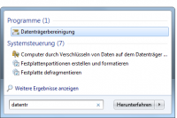 "Datenträgerbereinigung starten: Die Systempartition auswählen, dann auf Systemdateien bereinigen gehen"