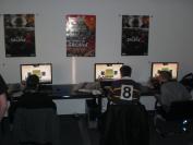 Beim Shogun 2 zocken: Robert Nolle, PCG-Teilnehmer (mitte) und Fabian Grimm, PCG-Teilnehmer (rechts)

