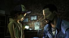 Die Bindung zwischen Lee und der kleinen Clementine nimmt in Episode 1 langsam Form an.