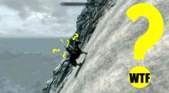 WTF-Momente gibt es in allen Farben und Formen. Ein solcher Moment kann beispielsweise die Erkenntnis sein, dass man in The Elder Scrolls 5: Skyrim mit Hilfe eines Pferdes fast waagerecht die Wände hochreiten kann. 