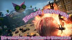 In abgedrehten Videospielen wie Saints Row 3 stolpert man natürlich auch über skurrile Missionen. Welche verrückten Quests und Aufgaben es in anderen Games noch so gibt erfahrt ihr hier.