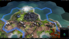 Pandora: First Contact - Ganz wie im Vorbild Alpha Centauri baut man seine Städte mithilfe von Terraforming aus und optimiert die Geländefelder.