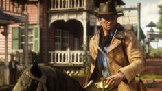 Arthur Morgan auf einem Screenshot in Red Dead Redemption 2.