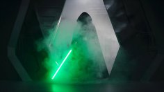 Charakteristisches Laserschwert aus Star Wars.
