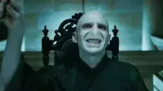 Ralph Fiennes als Voldemort in den Kinofilmen.