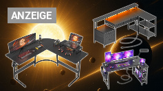 Preisschwund mit Zeitlimit: Bei Amazon gibt's Gaming-Tische in L-Form ab 34 €