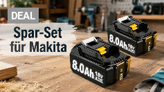 Geht bei Amazon durch die Decke: 2x 18V-Akku 8,0 Ah für Makita nur 33,98 - befristetes Angebot