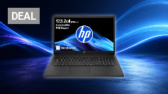 HP Laptop mit 17,3" FHD Display, AMD Ryzen 3 7320U, 8 GB DDR5 RAM, 512 GB SSD, AMD Radeon Grafik, Windows 11, QWERTZ, Silber inkl. 25 GB Dropbox-Speicher für 12 Monate Amazon Angebot