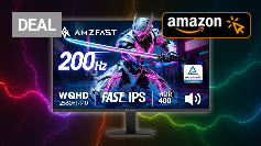 Amzfast Gaming Monitor 27 Zoll, QHD 2560x1440, 200Hz, Fast-IPS 1ms MPRT, Adaptive Sync, HDR400, 132% sRGB, Lautsprecher, VESA + ausziehbarer Kopfhörerhalter – AMZG27F5Q Amazon Angebot