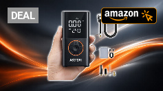 AstroAI Kabellose Elektrische Luftpumpe, Tragbare Akku Fahrradpumpe | mit alle ventile LED-Licht, Wiederaufladbare Reifenpumpe für Fahrrad, E-Bike, Auto, Motorrad, Bälle, Schwarz Amazon Angebot