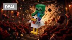 Letztes Jahr sorgte er für Chaos in Kinos, ab August im Kinderzimmer: Minecraft Chicken Jockey feiert LEGO-Debüt