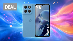 Motorola Moto g17 Smartphone (Kratzfestes 6,72"-FHD+-Display Corning Gorilla Glass 3, wasserabweisend, 50-MP-Kamera, 4/128 GB, 5100 mAh, TurboPower-Aufladen) Pantone Alaskan Blue, inkl. Schutzcover Amazon Angebot