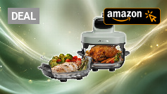 dreame Tasti AirFryer 5-in-1 tragbare Glas-Heißluftfritteuse, Zwei-Behälter-Setup (2,5 L + 4,5 L), 6 mm Borosilikatglas, 3D-Heißluft-Umwälzung, spülmaschinengeeignet, 360°-Panorama-Ansicht, abnehmbar Amazon Angebot