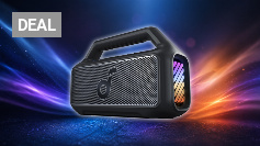 soundcore by Anker, Boom 2 Outdoor-Lautsprecher, 80W, Subwoofer, BassUp 2.0, 24h Akku, IPX7 Wasserdicht &amp;amp; Schwimmt, LED-Licht, USB-C, EQ, BT 5.3, Mobiler Bluetooth-Speaker, Camping, Strand, Garten Amazon Angebot