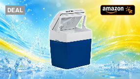 Mobicool ME27 elektrische Kühlbox, 12V und 230V, 26L, blau - Mini-Kühlschrank für Auto, Camping, Urlaub, Boot, Festivals - leicht, tragbar, mit praktischem Kabelfach und Eco/Max Modus Amazon Angebot