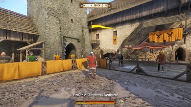 Kingdom Come: Deliverance -&nbsp; Beim Ritterturnier treten wir gegen Kämpfer aus der Umgebung an.&nbsp;