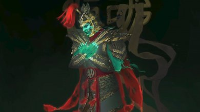 Concept Art zu neuen Gegnern aus End of Dragons - möglicherweise trifft man in den neuen Angriffsmissionen auf diesen Geisterkrieger.