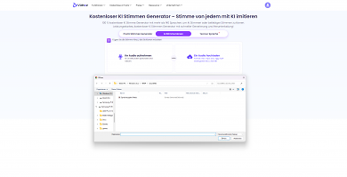 Nehmt einfach mit einem beliebigen Tool die Sprachausgabe eures Spielehelden auf. Je länger das aufgenommene Sample, desto besser wird das Endergebnis ausfallen. Ladet das gewünschte Sprach-Sample hoch.