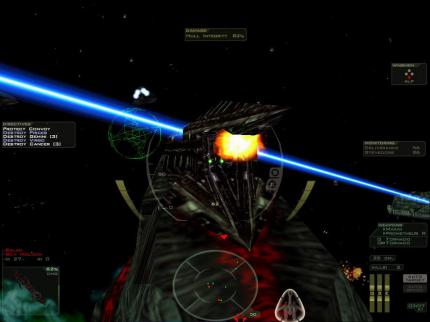 Panoramafenster: In Freespace 2 genoss der Spieler freie Rundumsicht.