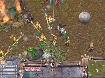 Battle Realms - die Demo enthält das Tutorial und drei Skirmish-Missionen.
