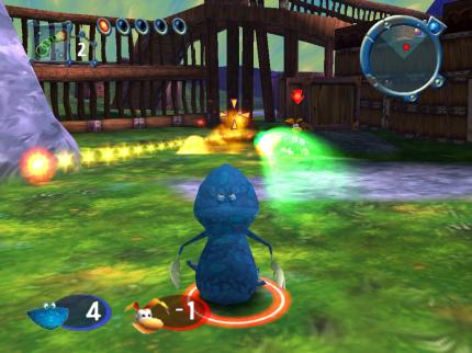 Die Effekte von Rayman M füllen den Bildschirm im Spielmodus Lum Fight fast permanent mit buntem Licht.