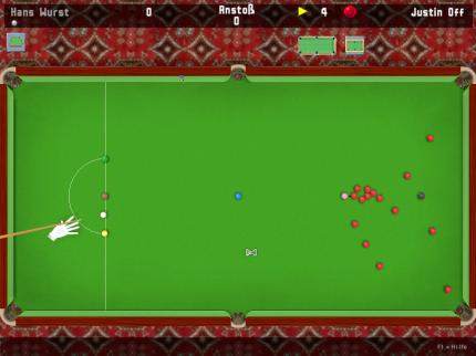 Am virtuellen Tisch lassen sich dank der perfekten Ballphysik Erkenntnisse für reale Spiele gewinnen.
