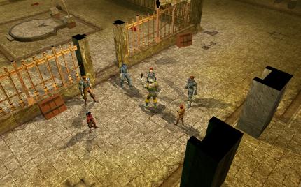Originelle Anspielungen wie dieser Fight Club unter einer Hafenschänke sind leider rar gesät  schade, da bot Baldurs Gate 2 mehr.