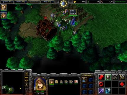 Warcraft 3 - die neue Karte spielt im 'Dol Eryn'.