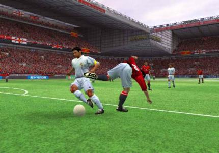 FIFA 2003 - die Demo lässt Sie ein Match Probe spielen.