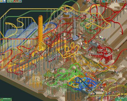Rollerkoller: Diese Mission hei&szlig;t 'Extreme Höhen', weil Sie extrem viele und extrem gro&szlig;e Bahnen für extrem viele Besucher konstruieren sollen.