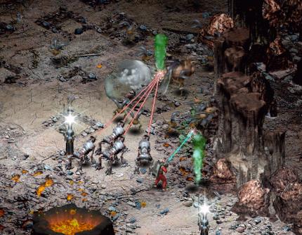 Die Waubotter genannten Robo-Wachhunde eskortieren Venus durch hungrige Schwärme au&szlig;erirdischer Fluginsekten.