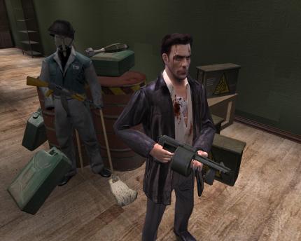 Im gesamten Spiel haben die Entwickler kleine Gags und Gemeinheiten eingebaut. Wer aus Versehen auf diesen Cleaner schie&szlig;t, rei&szlig;t mit der folgenden Explosion den halben Level ab.