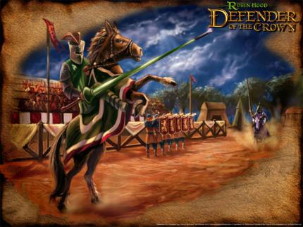 Lanzenreiten ist Bestandteil von Defender of the Crown.