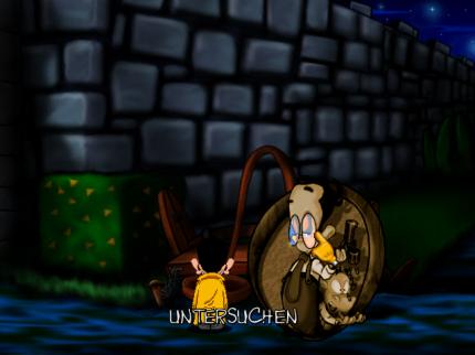 Via Rechtsklick öffnen Sie das genretypische Interface mit Befehlen wie Untersuchen oder Benutzen.