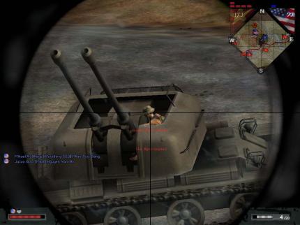 Die Panzerinsassen dieses Vehikels sind leichte Beute für die Sniper.