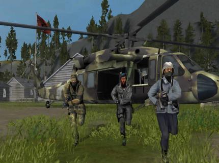 Per Hubschrauber lassen sich 
Siegpunkte blitzschnell erobern - solange keine Flak im Weg ist.