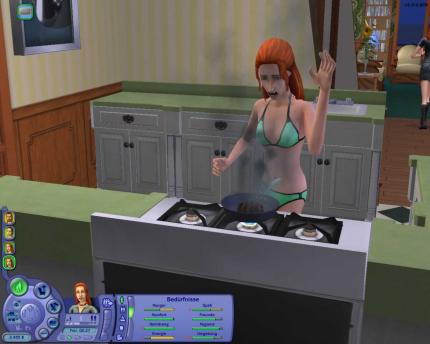 Kochen ist nicht unbedingt eine St&auml;rke der Sims, weswegen Sie oftmals verschmorte Mahlzeiten runterw&uuml;rgen m&uuml;ssen.