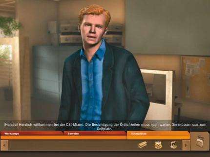 Horatio ist Frontmann der Verbrecherj&auml;ger von CSI: Miami. Die Spielcharaktere werden von den echten Schauspielern gesprochen.