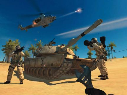 In Battlefield 2 k&auml;mpfen Sie als US-Marinesoldat f&uuml;r Amerika und greifen auf ein extrem modernes Waffenarsenal zur&uuml;ck.