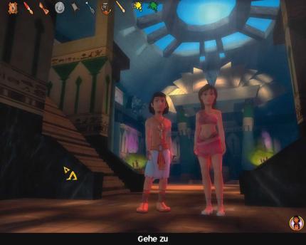 Sp&auml;ter im Spiel k&ouml;nnen Sie zwischen Assil und Thara als Spielcharakter wechseln. Viele R&auml;tsel lassen sich nur mit Teamwork l&ouml;sen. 