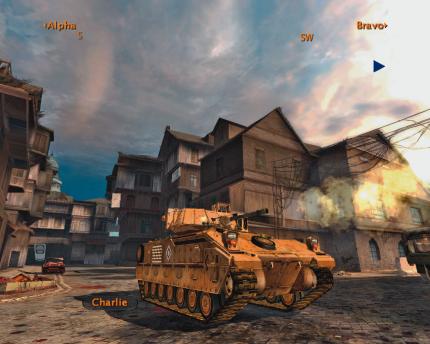 In Ten Hammers steuern Sie Panzer wie den M2 Bradley selbst durch die Straßenschluchten.