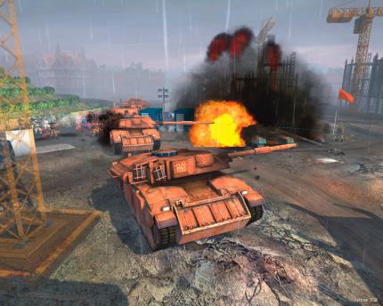 So schön hintereinander aufgereiht wie diese Challenger-Tanks präsentieren sich die Panzer im Spiel viel zu selten.