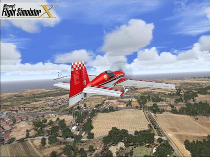 Szene aus Flight Simulator X.