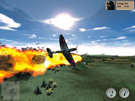 Explosionen wie diese sind die grafischen Highlights des Spiels.