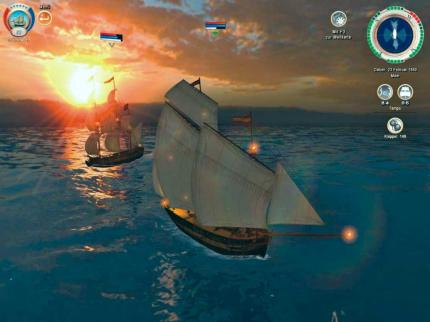 Optische Reize hat das Spiel durchaus zu bieten: Vor allem Wasser, Wettereffekte und Schiffe zu verschiedenen Tageszeiten machen einiges her. 